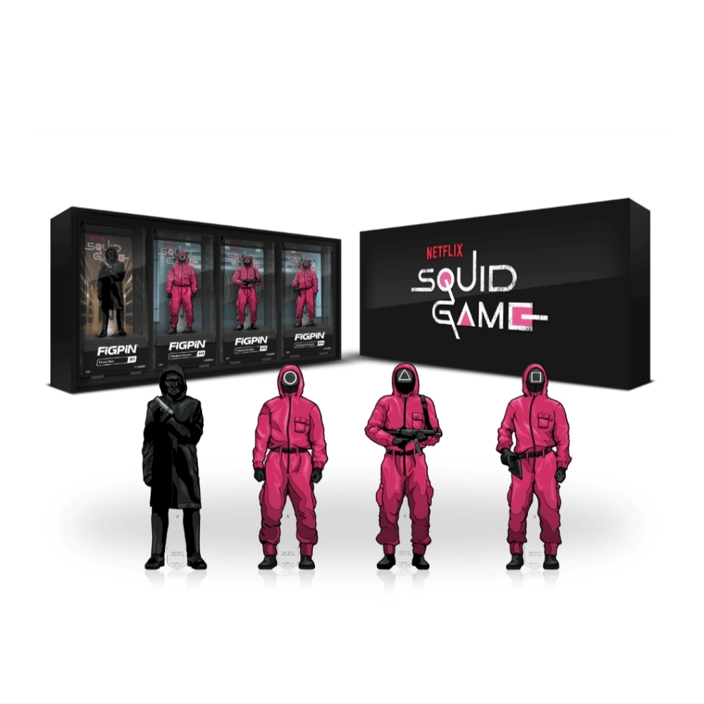 FiGPiN Squid Game 4 Pack Box Set ~ Collectable Pins